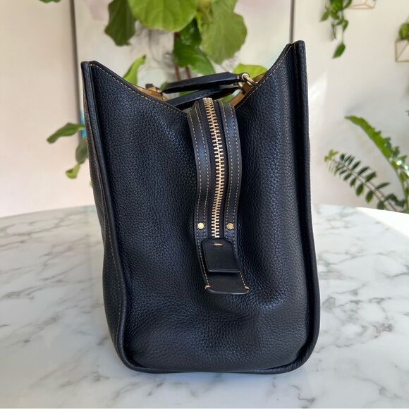 Coach Rogue Bag 39 in Black Glovetanned Pebble Leather Brass C5863 XL Satchel - Picture 4 of 16